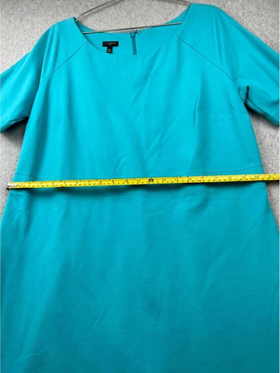 Talbots Womens Shift Midi Dress Size 14 W Casual Career Office Work Minimalist - Picture 7 of 10